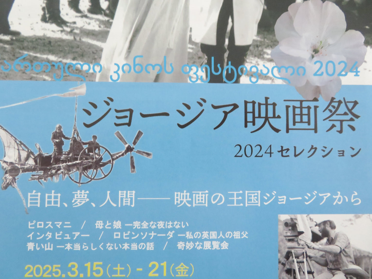 The 2024 Georgia Film Festival Japanese Chirashi (B5) Poster Varazi 2024 Movie posters