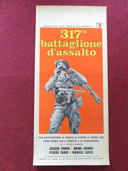 THE 317TH PLATOON ITALIAN LOCANDINA POSTER JACQUES PERRIN BRUNO CREMER 1965 Rendezvous Cinema Movie posters