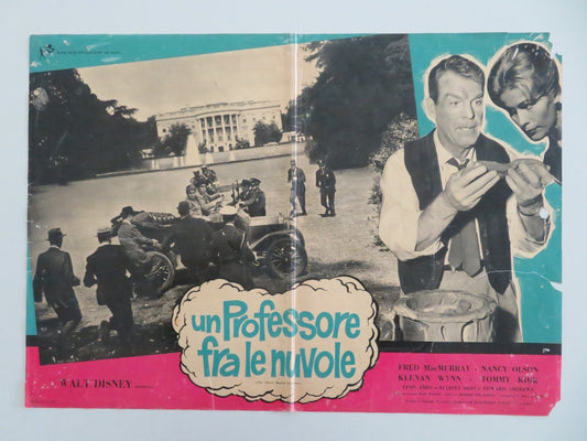 THE ABSENT MINDED PROFESSOR - A ITALIAN FOTOBUSTA POSTER DISNEY MACMURRAY 1961 Movie posters