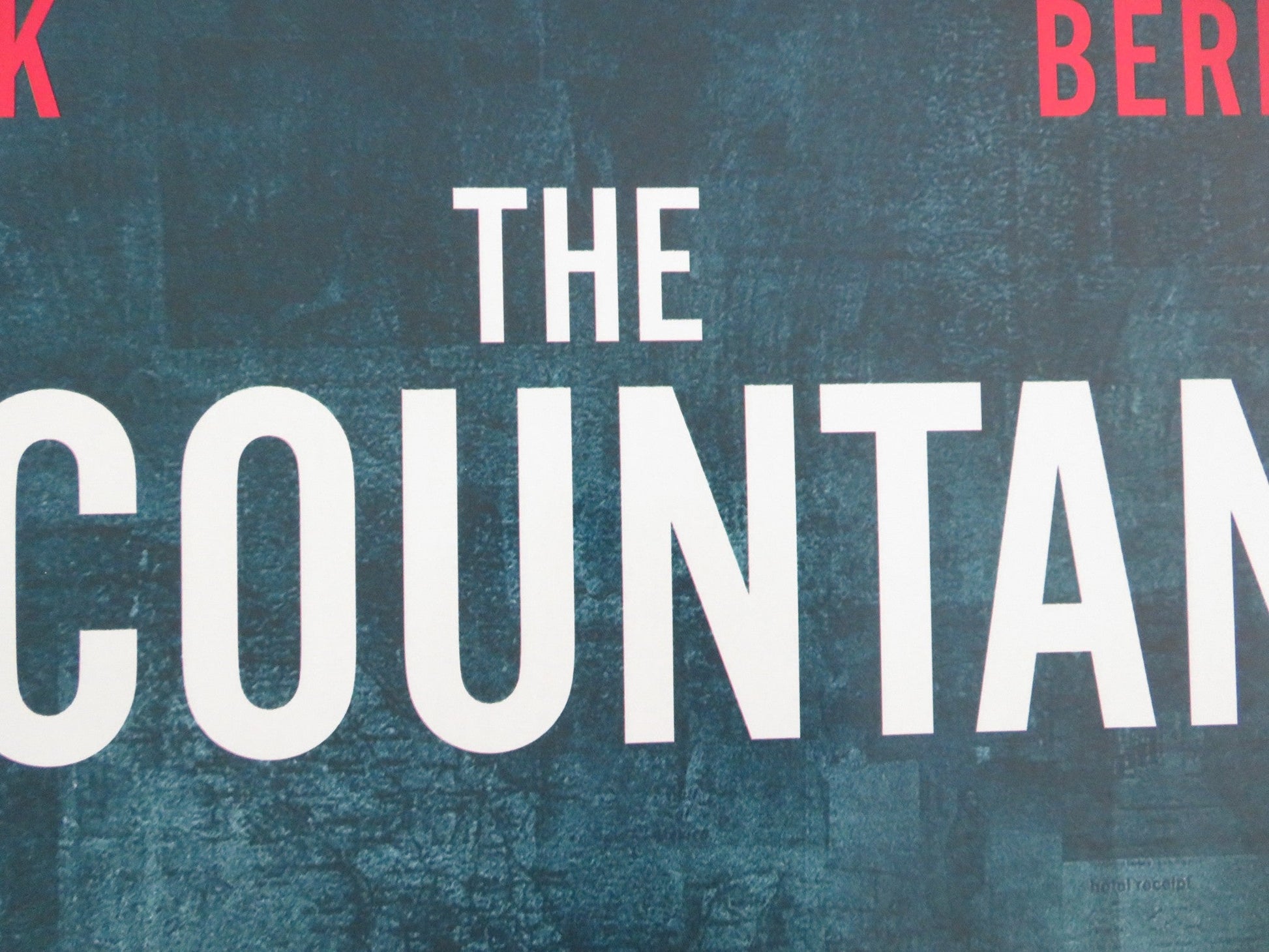 THE ACCOUNTANT 2 UK QUAD ROLLED POSTER BEN AFFLECK JON BERNTHAL 2025 Movie posters