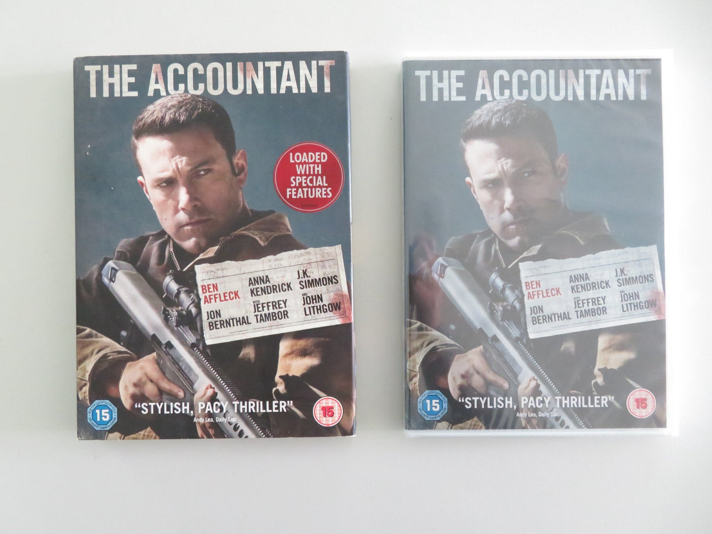 The Accountant (DVD) Ben Affleck Anna Kendrick 2016 Region 2 Movie posters