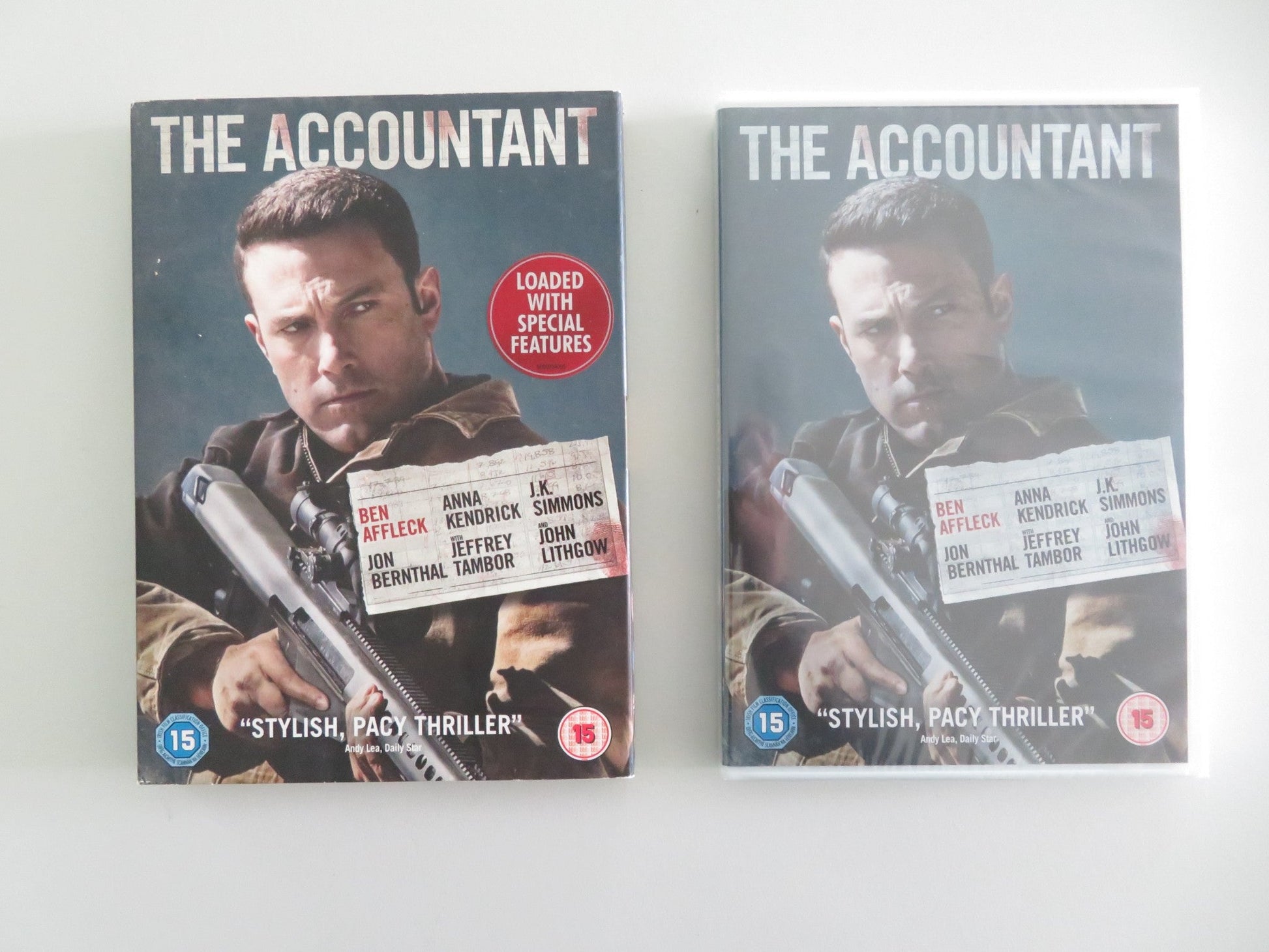 The Accountant (DVD) Ben Affleck Anna Kendrick 2016 Region 2 Movie posters