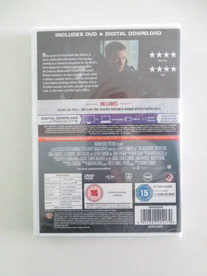 The Accountant (DVD) Ben Affleck Anna Kendrick 2016 Region 2 Movie posters