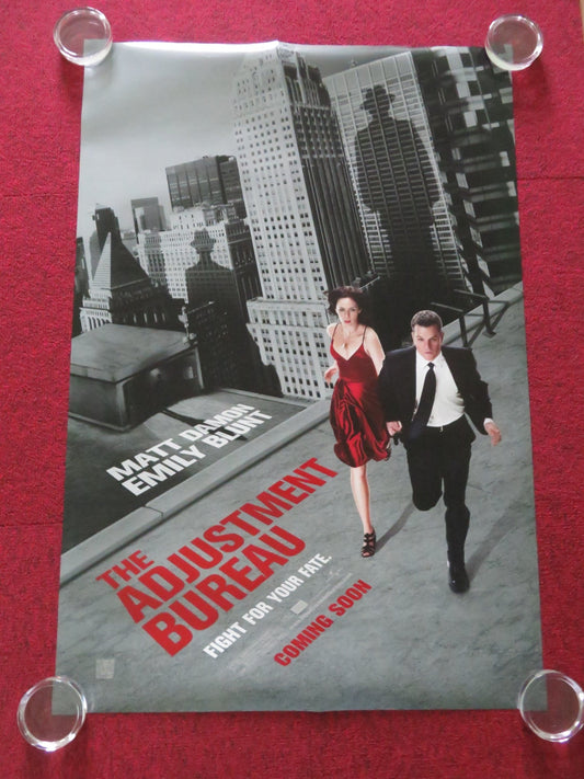 THE ADJUSTMENT BUREAU US ONE SHEET ROLLED POSTER MATT DAMON EMILY BLUNT 2011 Movie posters