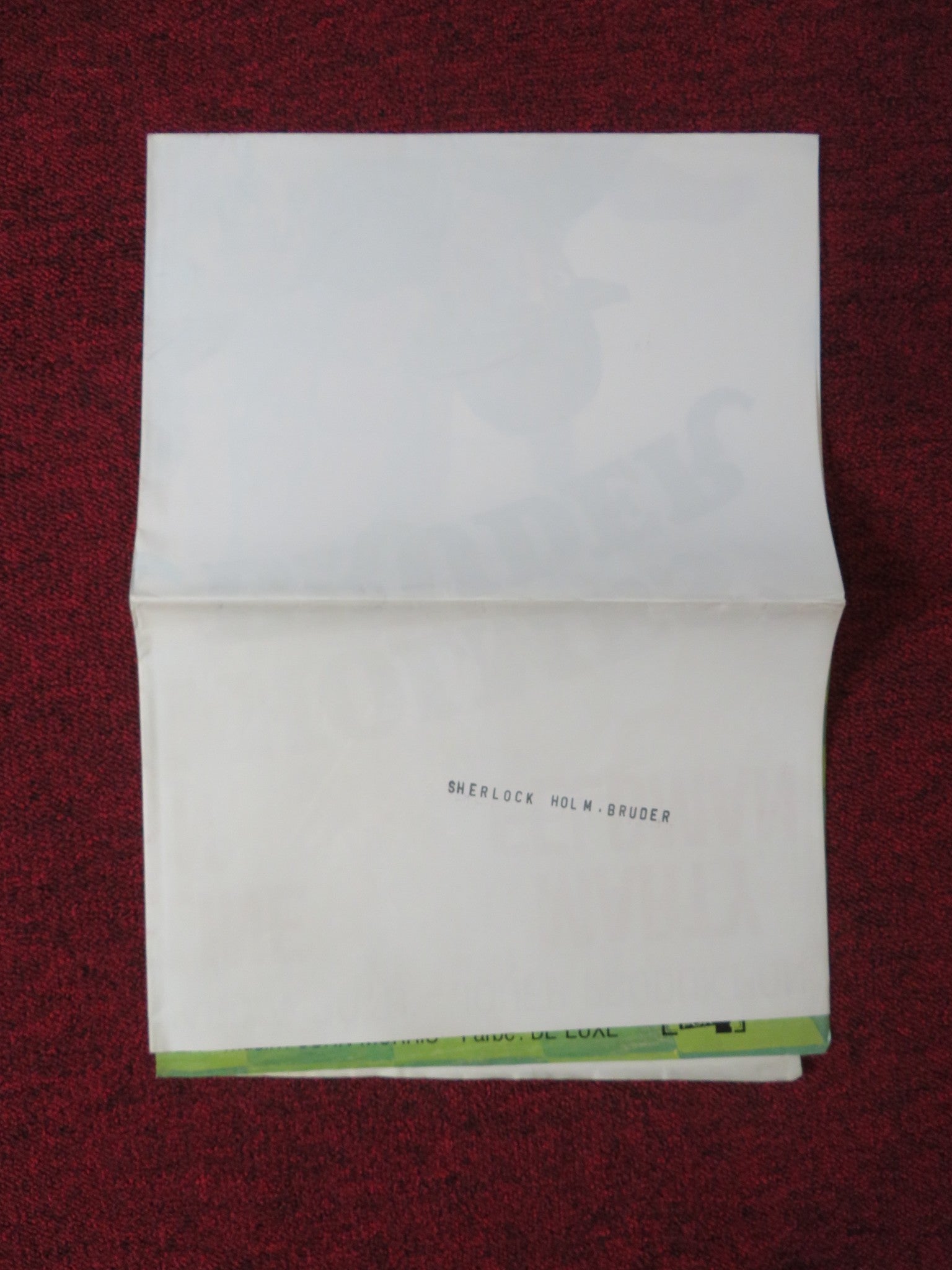 THE ADVENTURE OF SHERLOCK HOLMES' SMARTER BROTHER GERMAN A1 POSTER FOLDED 1976 Rendezvous Cinema Movie posters