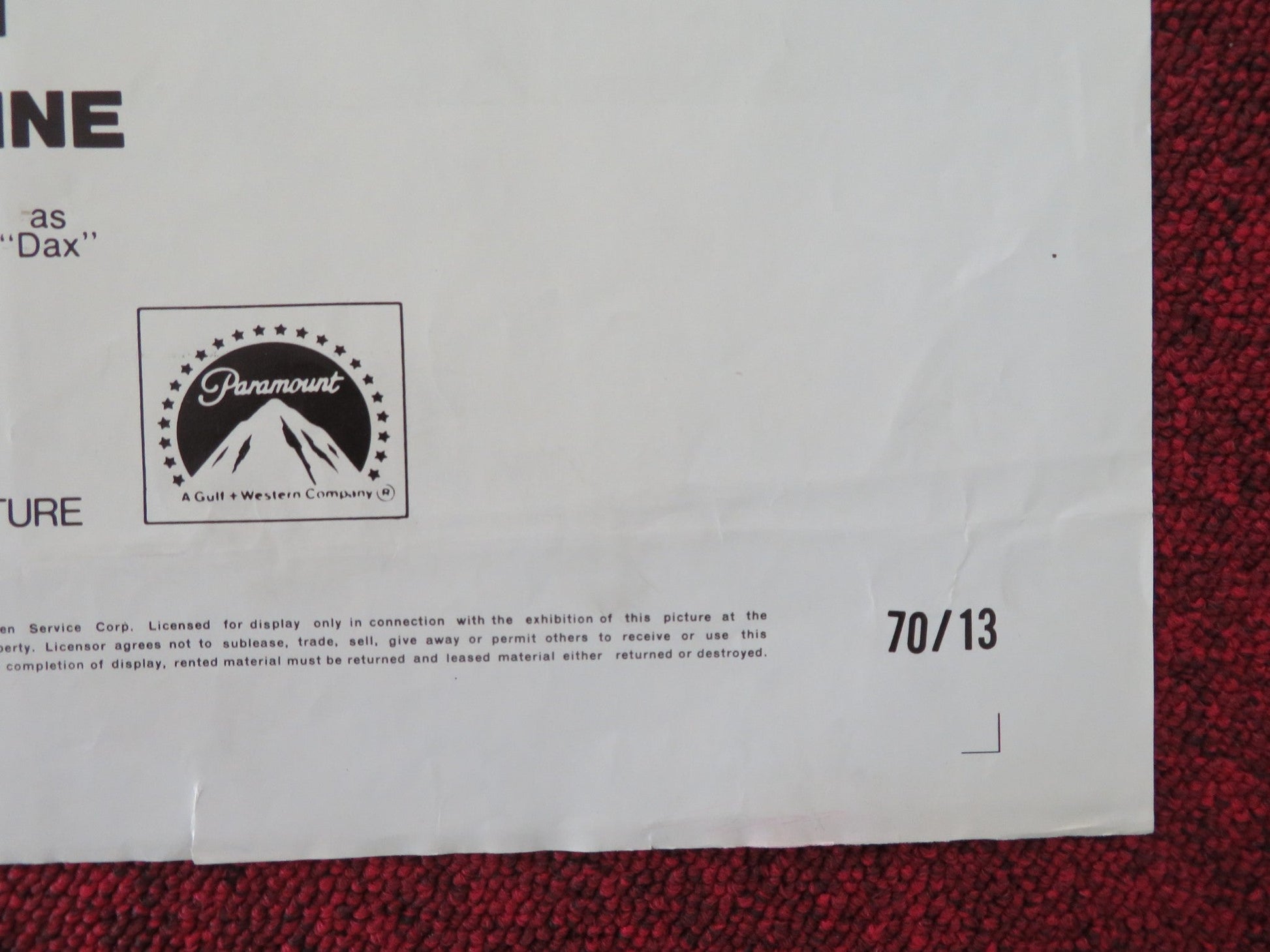 THE ADVENTURERS - B FOLDED US ONE SHEET POSTER ERNEST BORGNINE C. BERGEN 1970 Movie posters