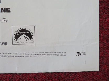 THE ADVENTURERS - B FOLDED US ONE SHEET POSTER ERNEST BORGNINE C. BERGEN 1970 Movie posters