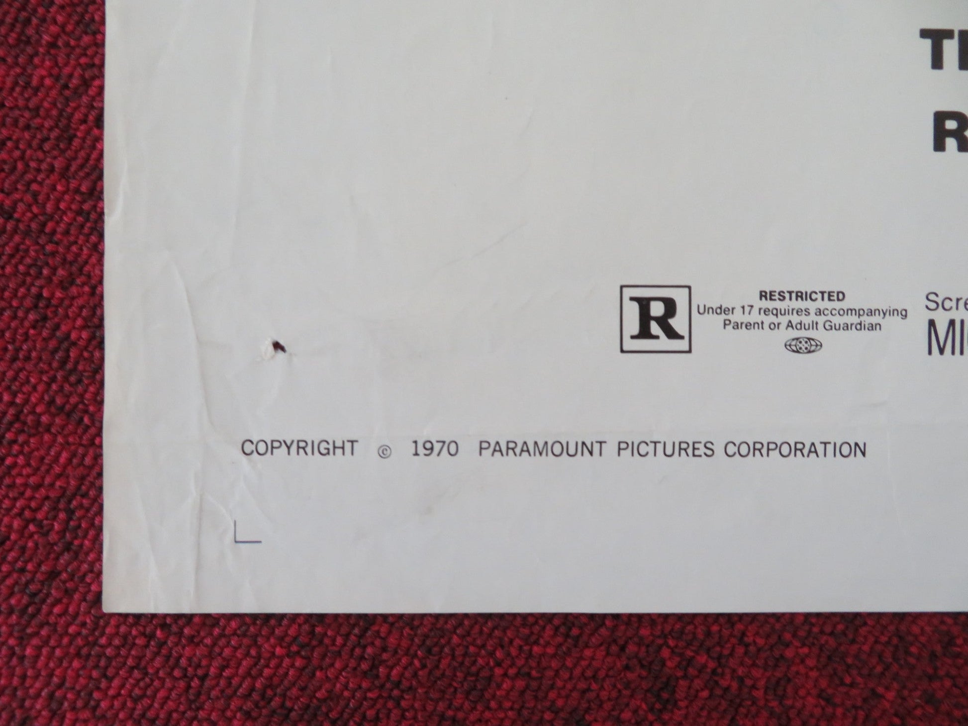 THE ADVENTURERS - B FOLDED US ONE SHEET POSTER ERNEST BORGNINE C. BERGEN 1970 Movie posters