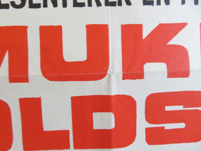 THE ADVENTURERS DANISH POSTER ROLLED CHARLES AZNAVOUR ALAN BADEL 1970 Rendezvous Cinema Movie posters