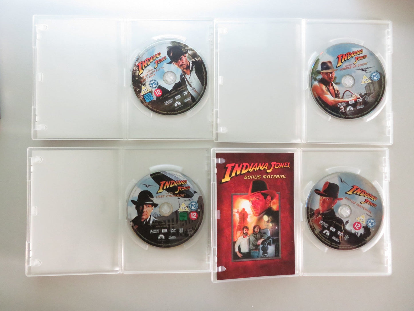 THE ADVENTURES OF INDIANA JONES THE COMPLETE DVD MOVIE... (DVD BOXSET) REGION 2 Movie posters