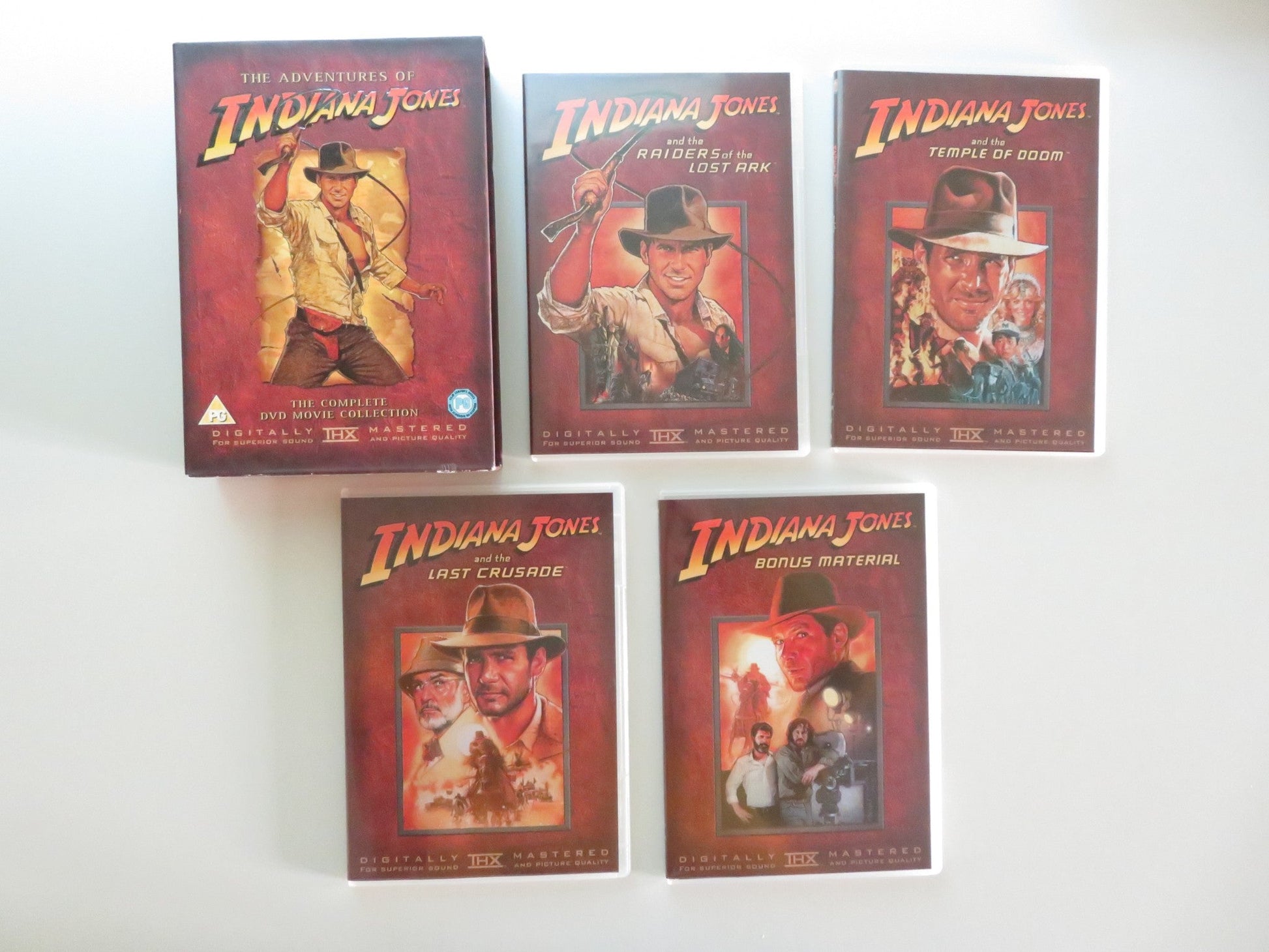 THE ADVENTURES OF INDIANA JONES THE COMPLETE DVD MOVIE... (DVD BOXSET) REGION 2 Movie posters