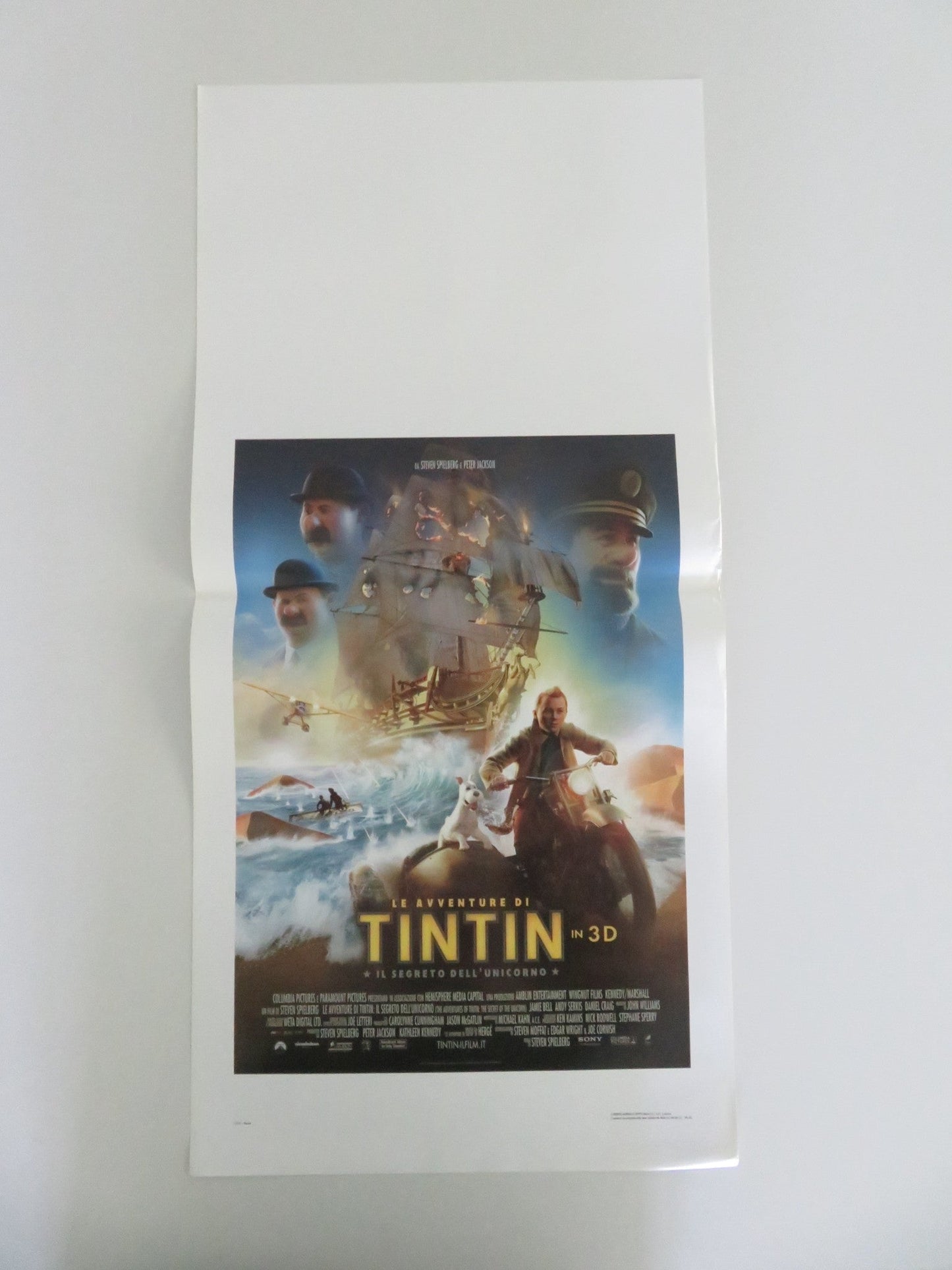 The Adventures of Tintin Italian Locandina Poster Jamie Bell Andy Serkis 2011 Movie posters
