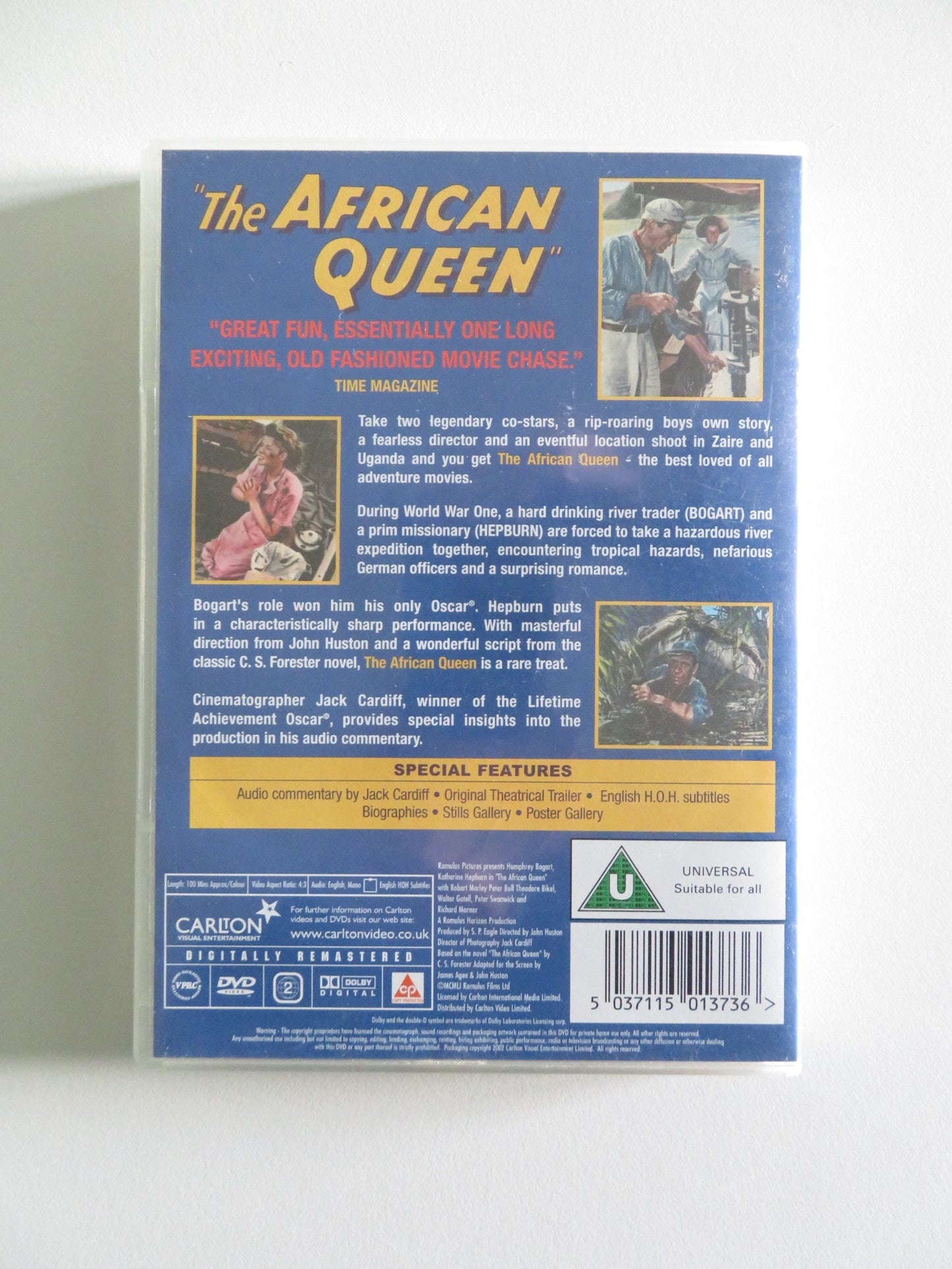 THE AFRICAN QUEEN - B (DVD) HUMPHREY BOGART KATHARINE HEPBURN 1951 REGION 2 Rendezvous Cinema Movie posters