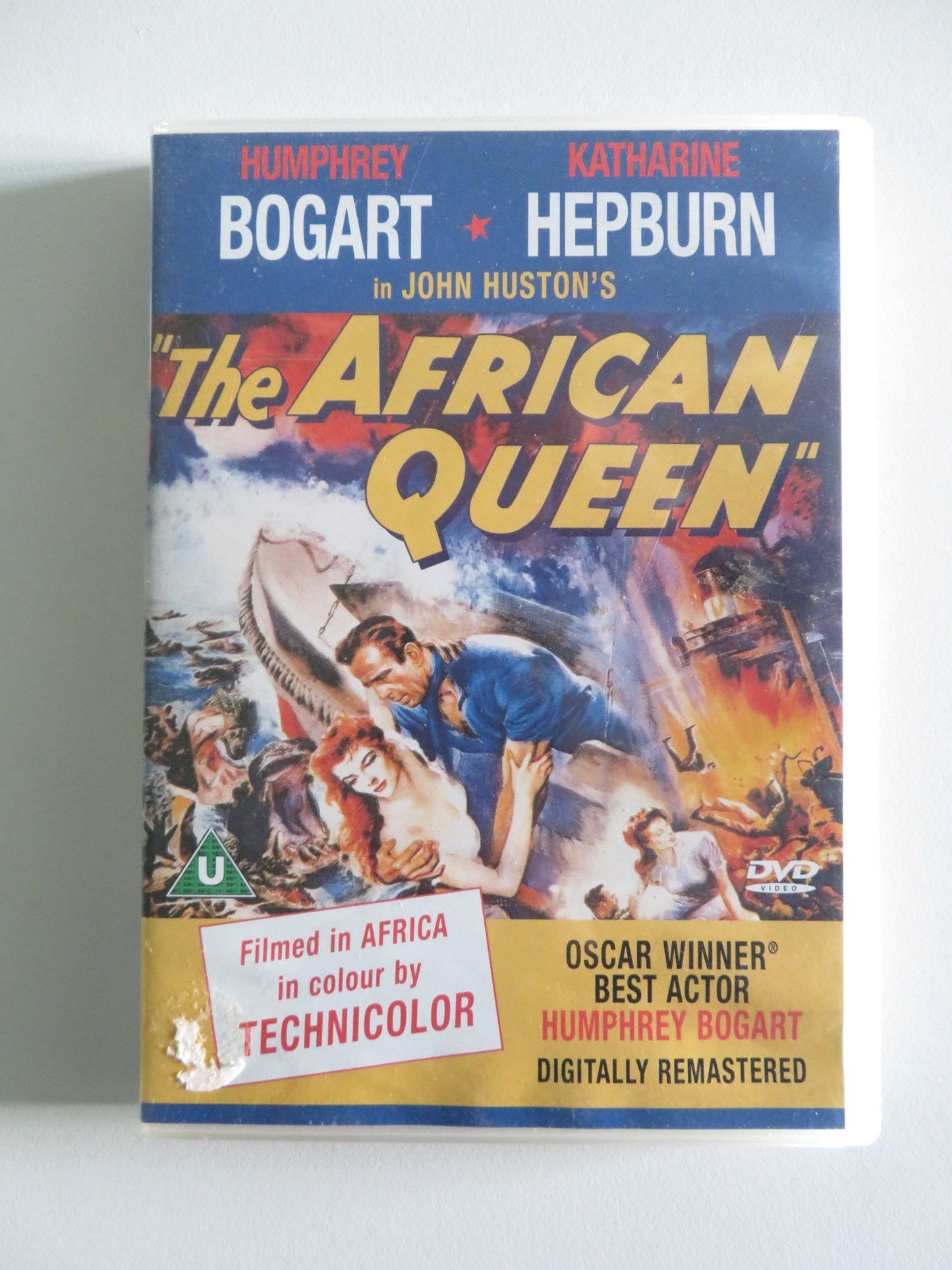 THE AFRICAN QUEEN - B (DVD) HUMPHREY BOGART KATHARINE HEPBURN 1951 REGION 2 Rendezvous Cinema Movie posters