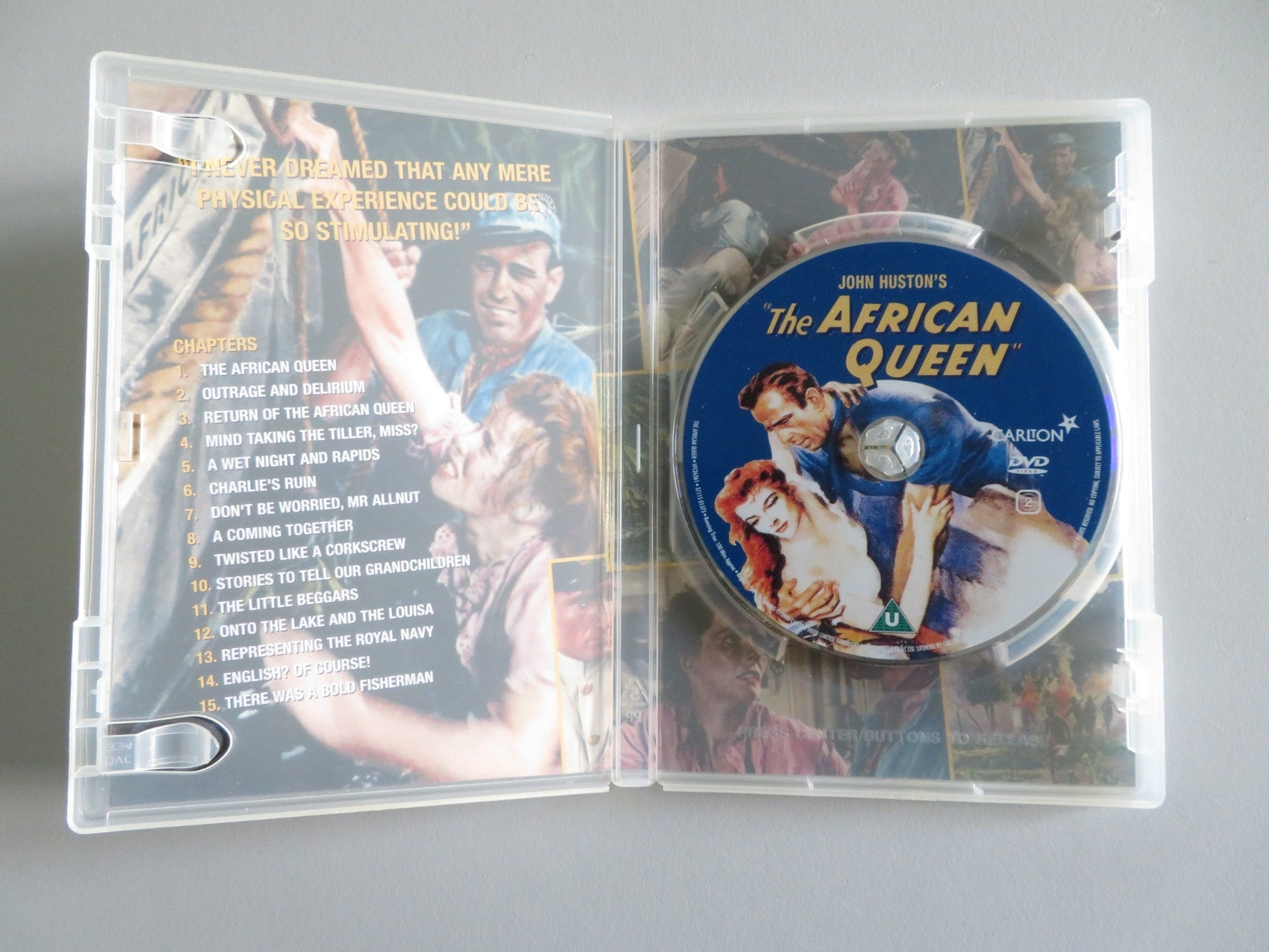 THE AFRICAN QUEEN - B (DVD) HUMPHREY BOGART KATHARINE HEPBURN 1951 REGION 2 Rendezvous Cinema Movie posters