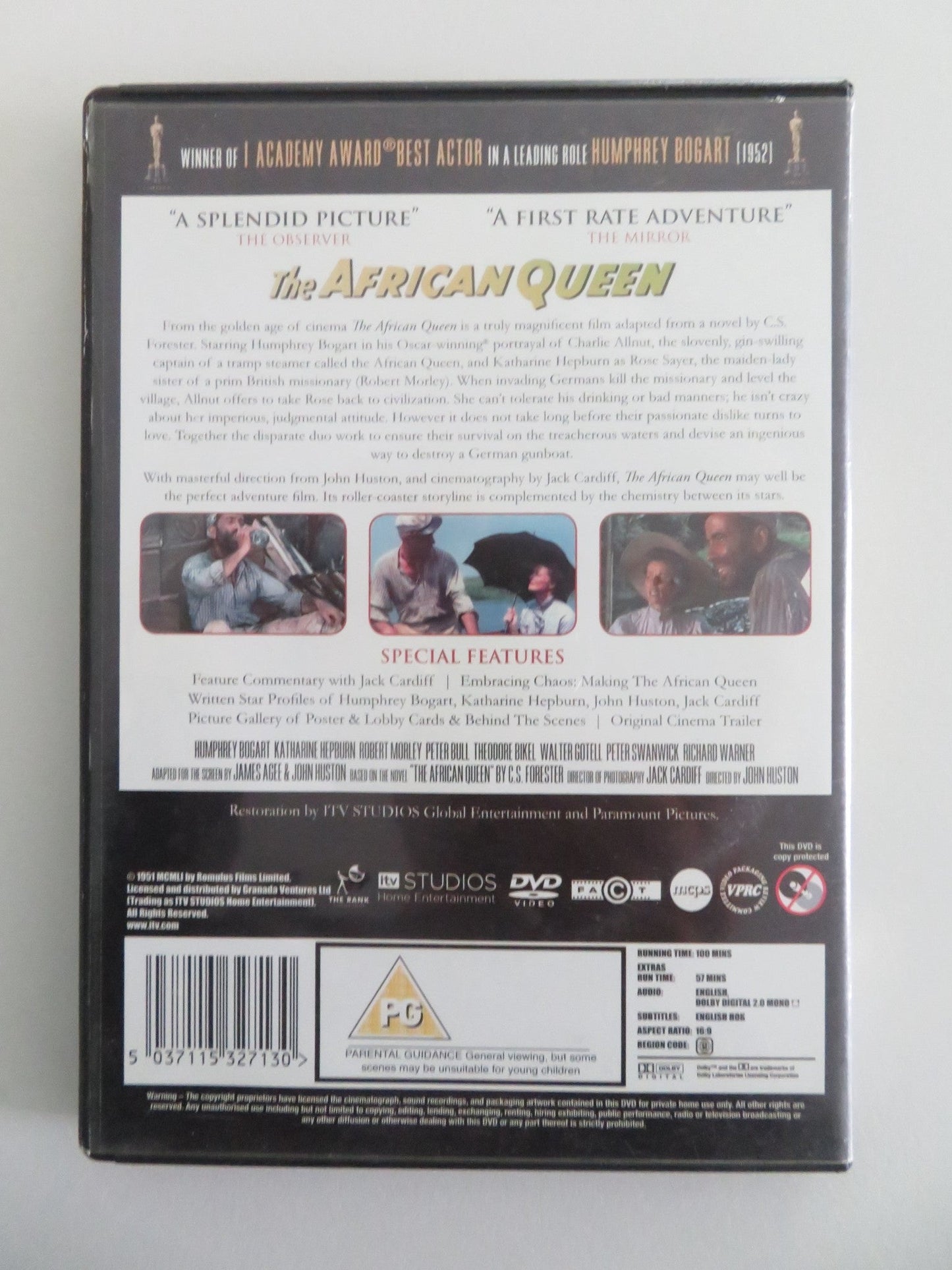 THE AFRICAN QUEEN (DVD) HUMPHREY BOGART KATHARINE HEPBURN 1951 REGION 2 Movie posters