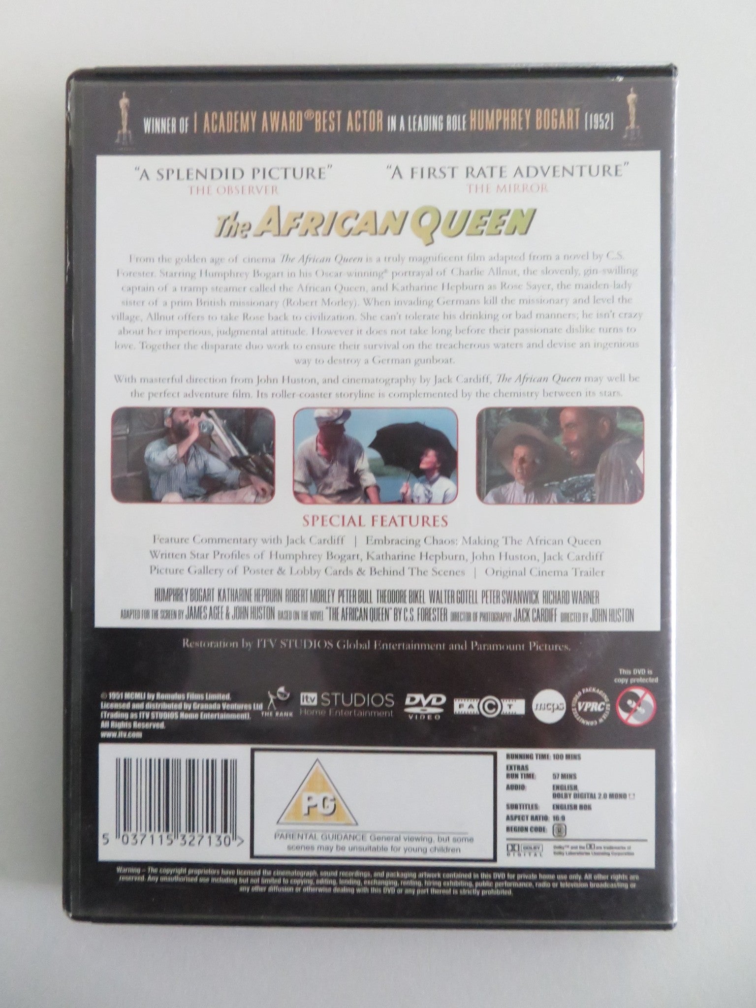 THE AFRICAN QUEEN (DVD) HUMPHREY BOGART KATHARINE HEPBURN 1951 REGION 2 Movie posters
