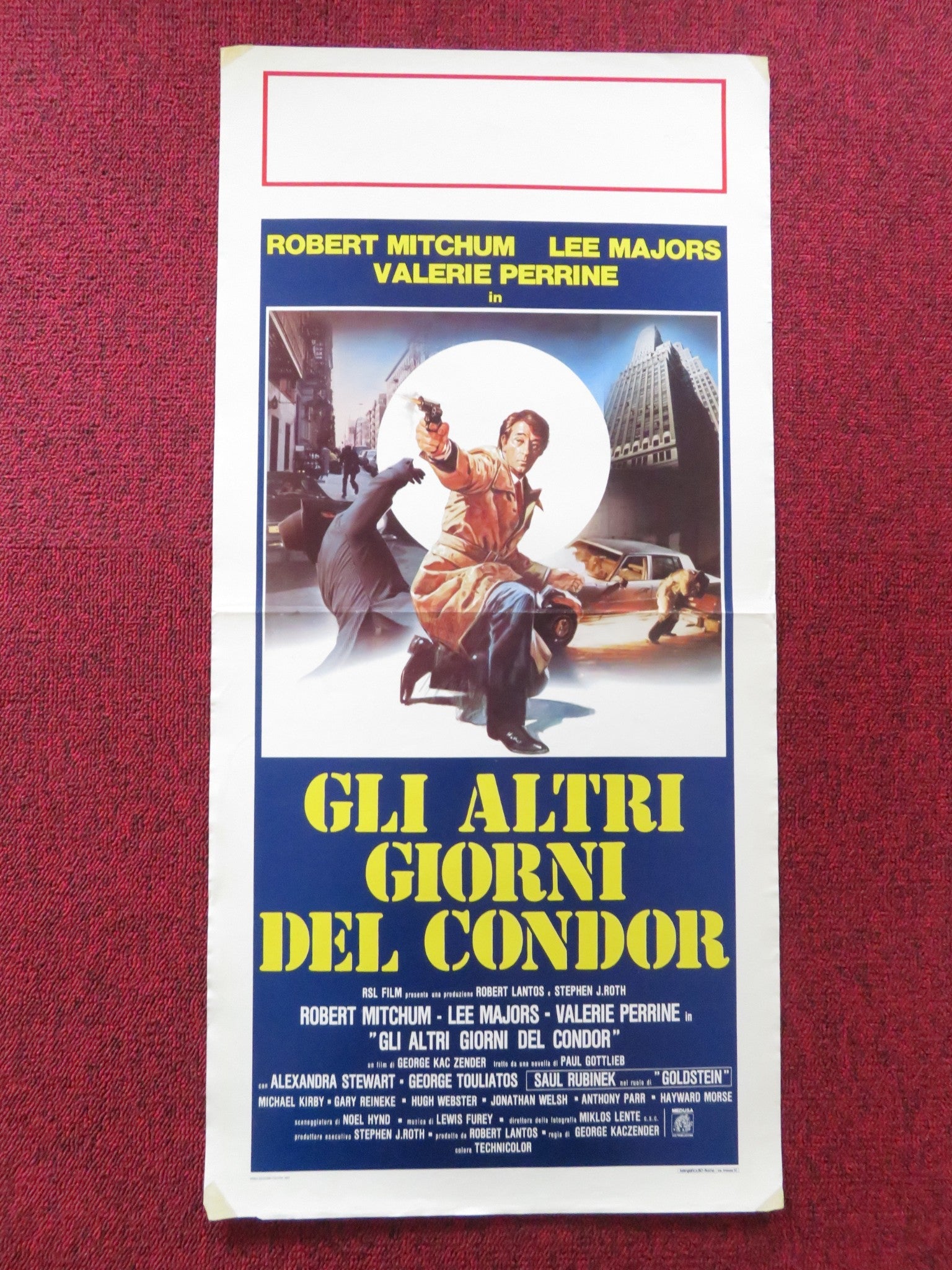 THE AGENCY ITALIAN LOCANDINA POSTER ROBERT MITCHUM LEE MAJORS 1982 Rendezvous Cinema Movie posters