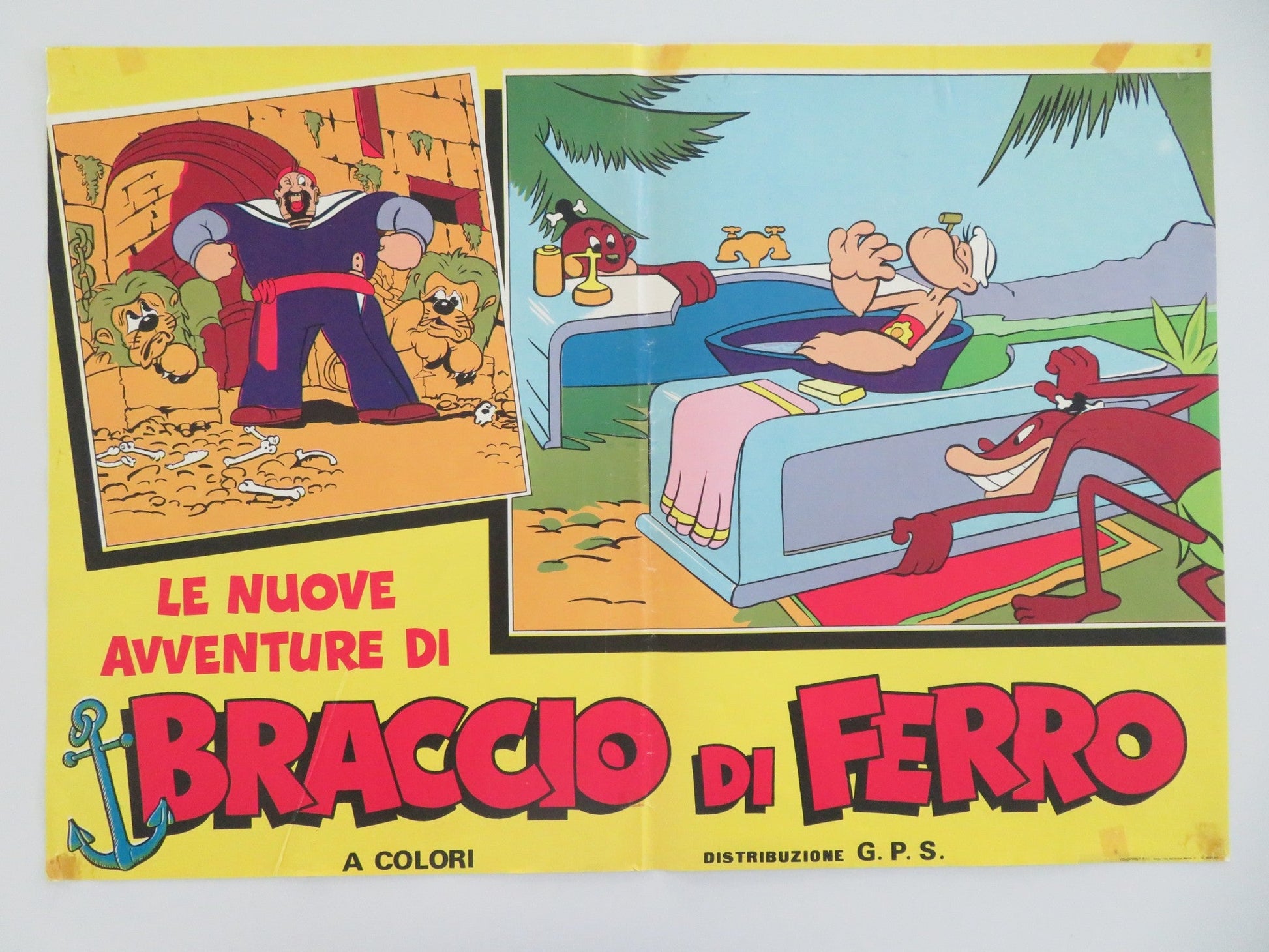 THE ALL NEW POPEYE HOUR ITALIAN FOTOBUSTA POSTER JACK MERCER MARILYN SCHREFFLER Movie posters