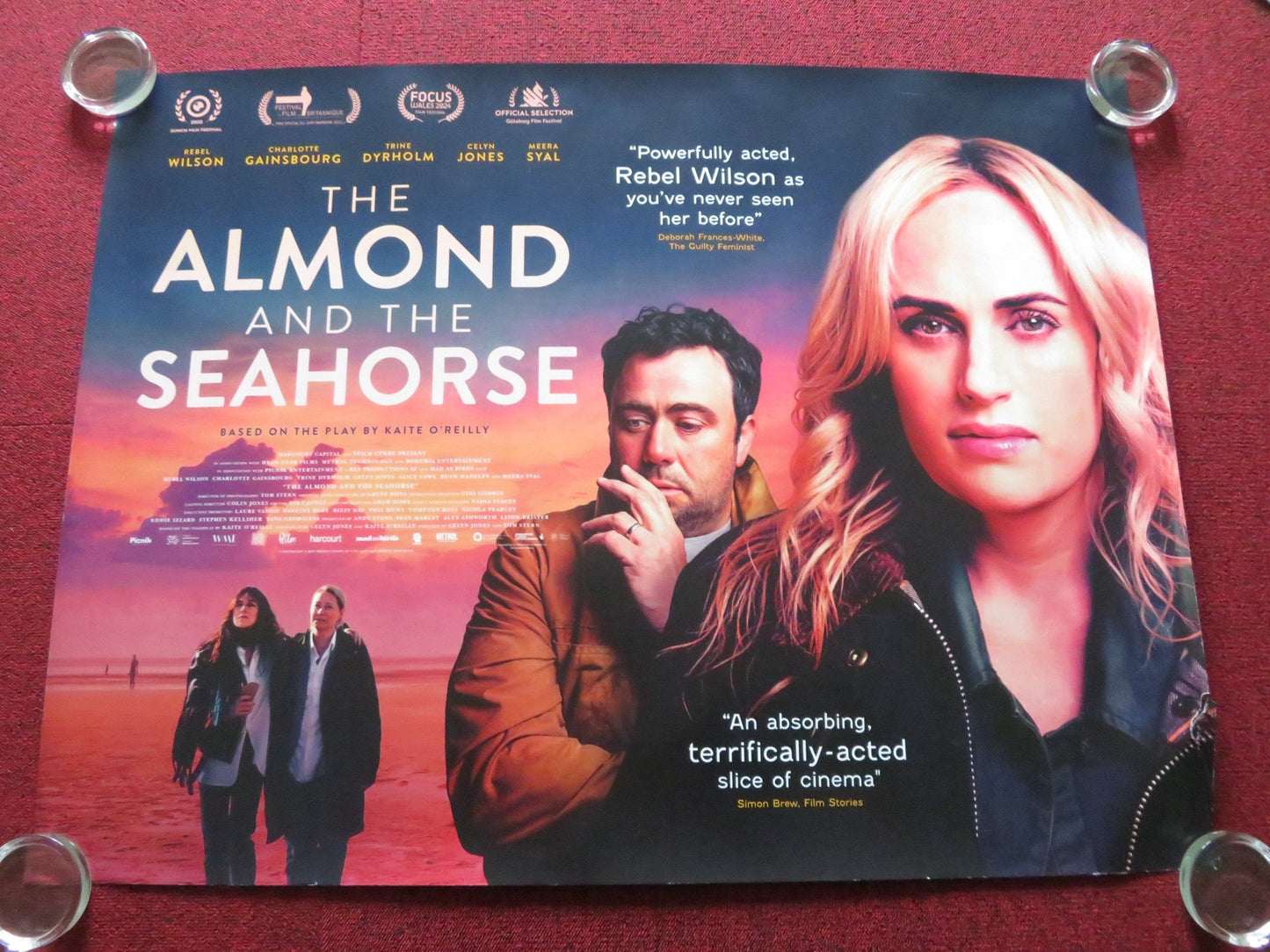 THE ALMOND AND THE SEAHORSE UK QUAD ROLLED POSTER REBEL WILSON 2022 Rendezvous Cinema Movie posters