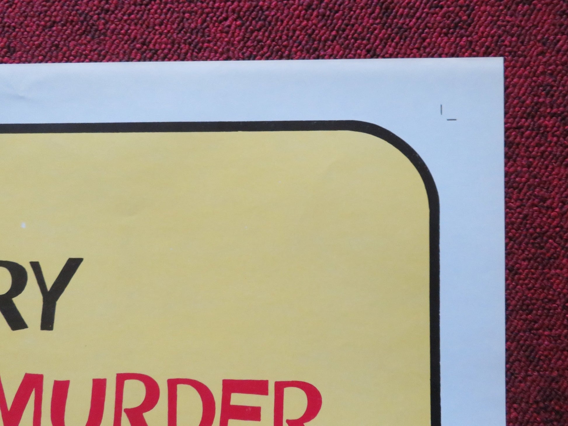 THE ALPHABET MURDERS FOLDED US ONE SHEET POSTER TONY RANDALL ANITA EKBERG 1965 Movie posters