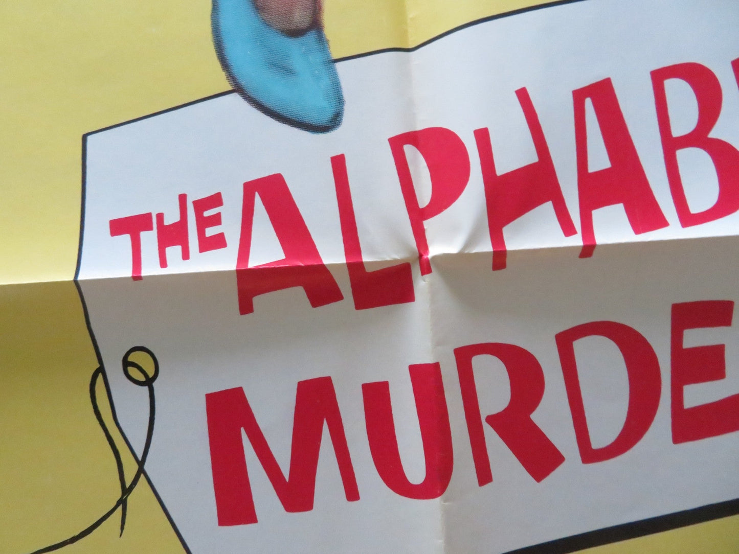 THE ALPHABET MURDERS FOLDED US ONE SHEET POSTER TONY RANDALL ANITA EKBERG 1965 Movie posters