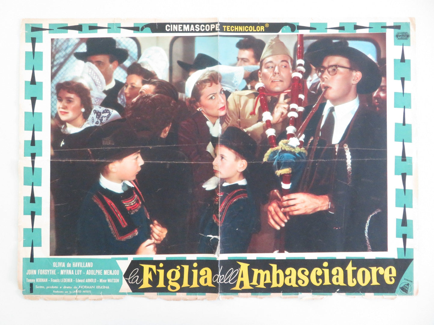 THE AMBASSADOR'S DAUGHTER ITALIAN FOTOBUSTA POSTER OLIVIA DE HAVILLAND 1956 Movie posters