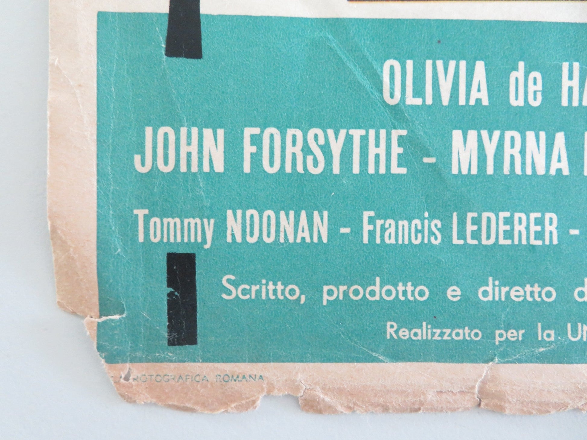 THE AMBASSADOR'S DAUGHTER ITALIAN FOTOBUSTA POSTER OLIVIA DE HAVILLAND 1956 Movie posters