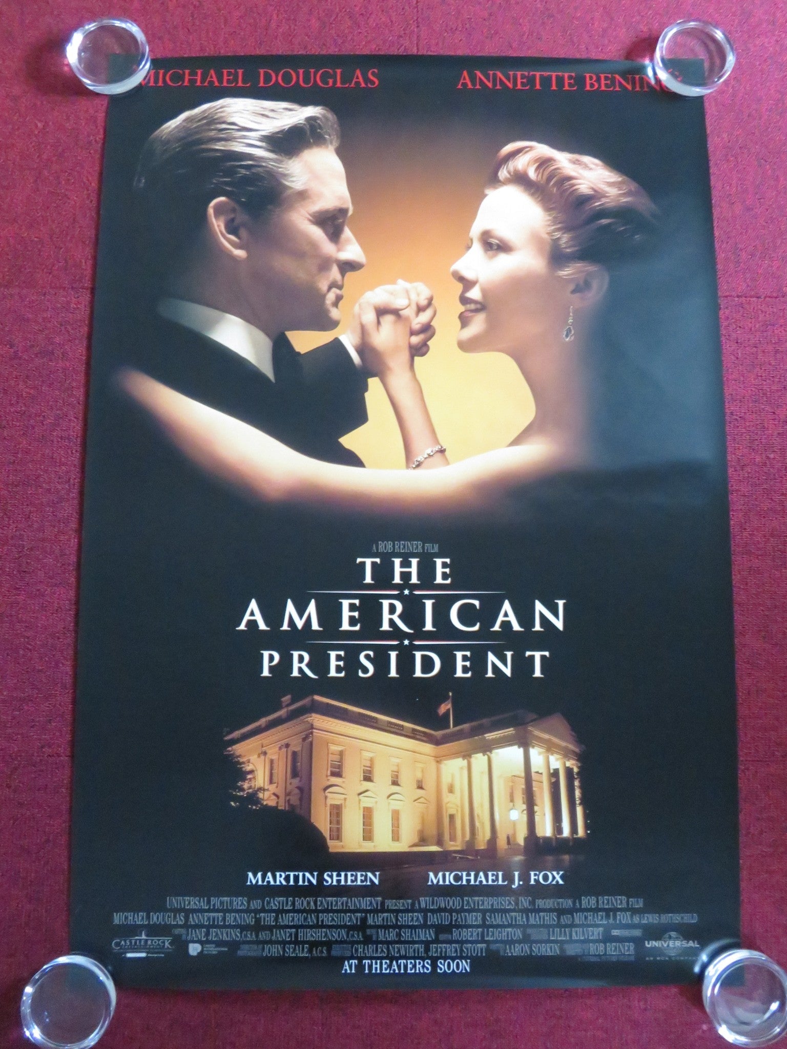 THE AMERICAN PRESIDENT - B US ONE SHEET ROLLED POSTER MICHAEL DOUGLAS 1995 Rendezvous Cinema Movie posters