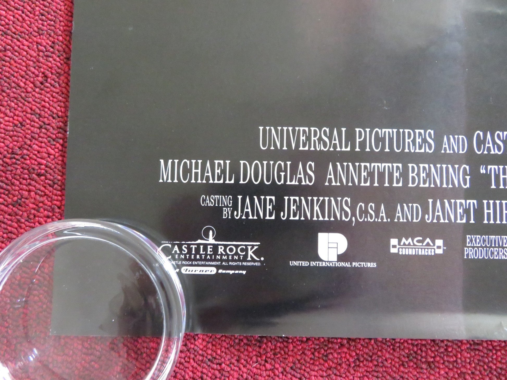 THE AMERICAN PRESIDENT US ONE SHEET ROLLED POSTER MICHAEL DOUGLAS A. BENING 1995 Rendezvous Cinema Movie posters