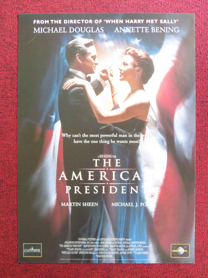 THE AMERICAN PRESIDENT VHS VIDEO POSTER MICHAEL DOUGLAS ANNETTE BENING 1995 Rendezvous Cinema Movie posters