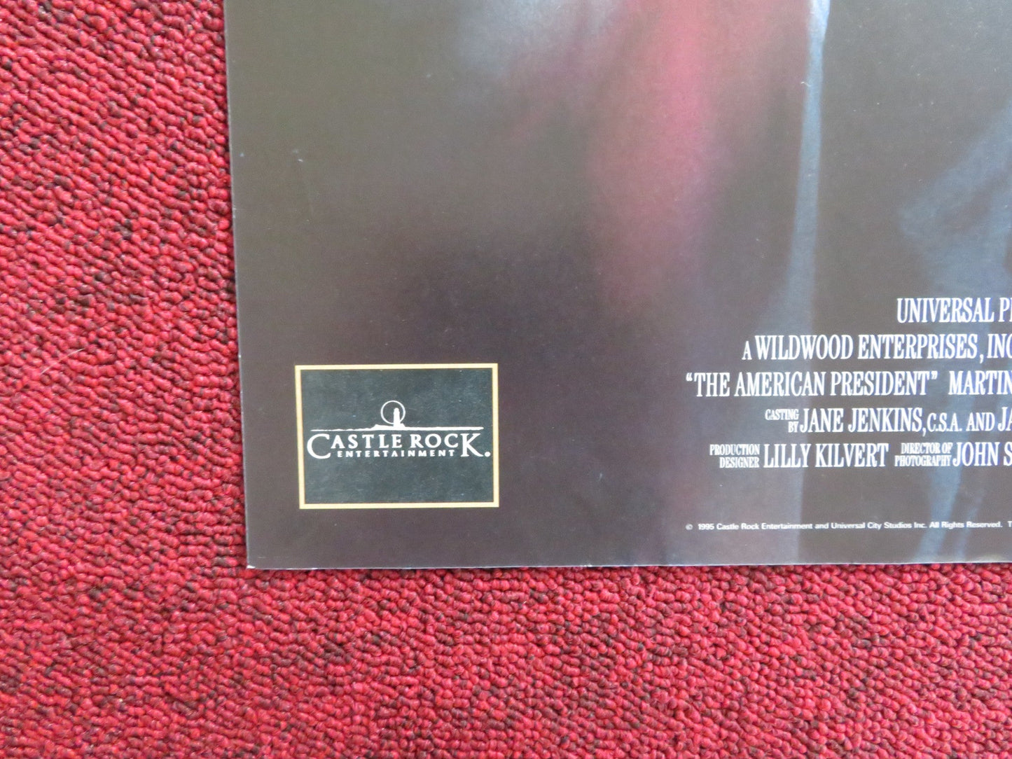 THE AMERICAN PRESIDENT VHS VIDEO POSTER MICHAEL DOUGLAS ANNETTE BENING 1995 Rendezvous Cinema Movie posters