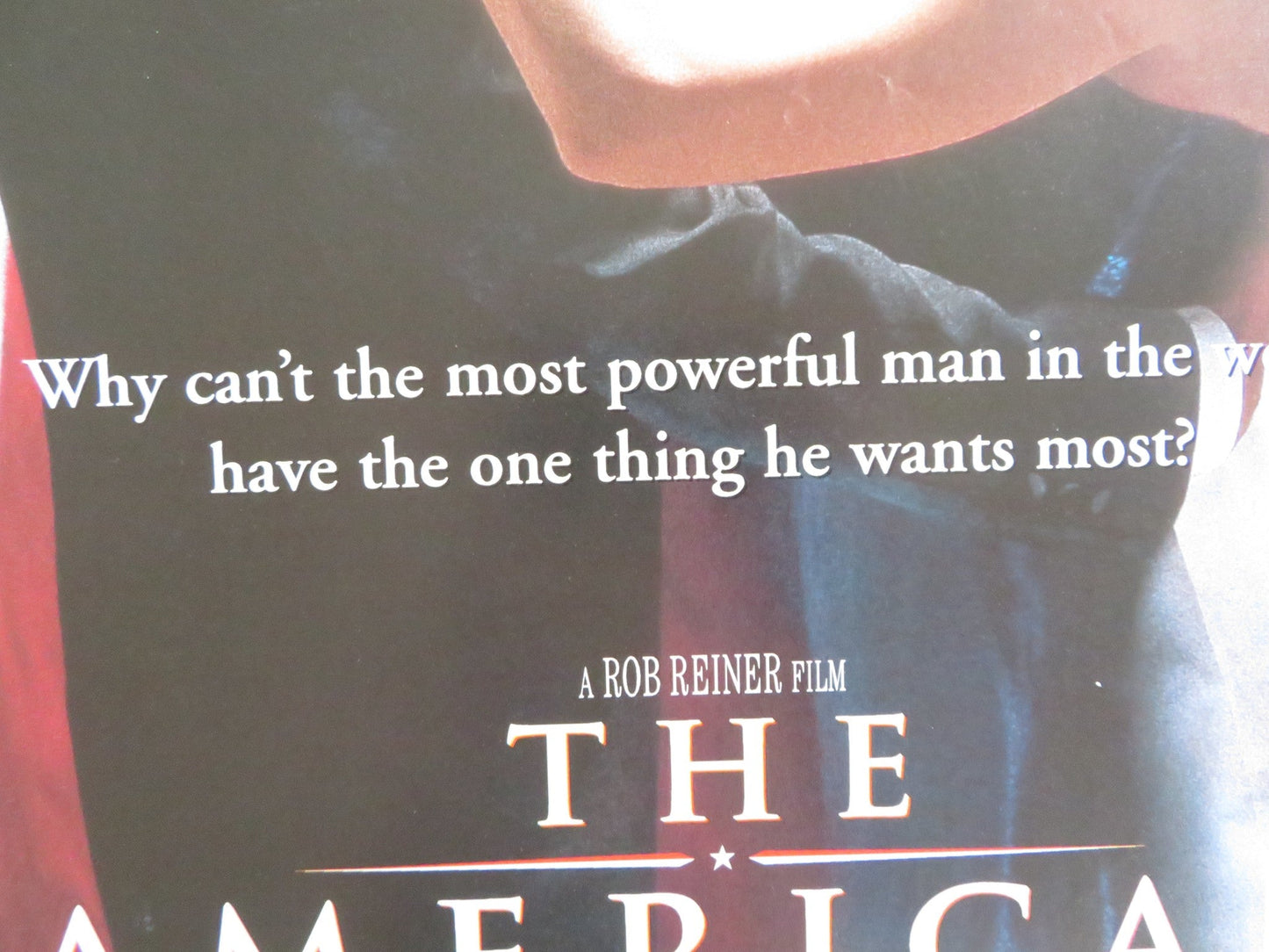 THE AMERICAN PRESIDENT VHS VIDEO POSTER MICHAEL DOUGLAS ANNETTE BENING 1995 Rendezvous Cinema Movie posters