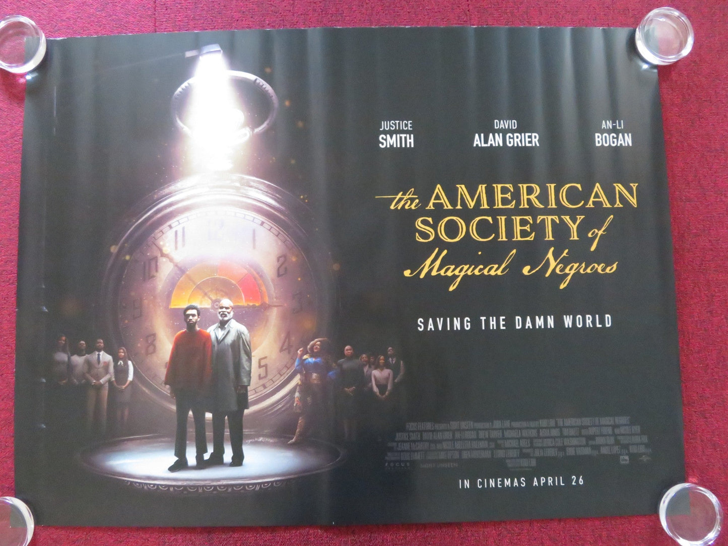THE AMERICAN SOCIETY OF MAGICAL NEGROES UK QUAD ROLLED POSTER JUSTICE SMITH 2024 Rendezvous Cinema Movie posters