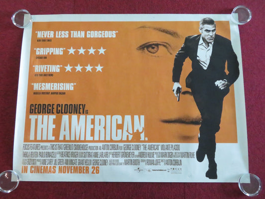 THE AMERICAN UK QUAD ROLLED POSTER GEORGE CLOONEY IRINA BJORKLUND 2010 - Rendezvous Cinema