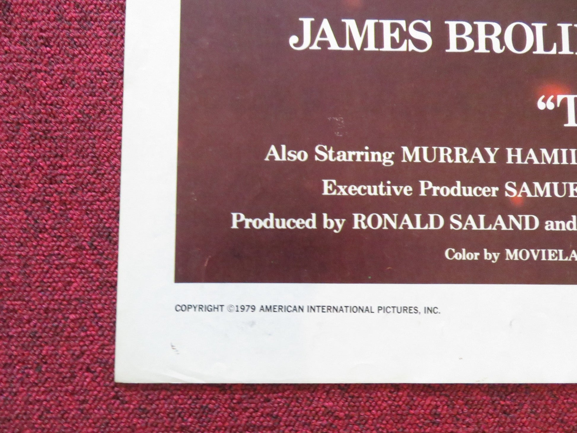 THE AMITYVILLE HORROR FOLDED US ONE SHEET POSTER JAMES BROLIN MARGOT KIDDER 1979 Rendezvous Cinema Movie posters