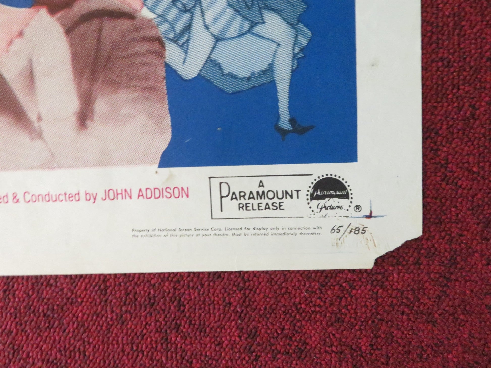 THE AMOROUS ADVENTURES OF MOLL FLANDERS FOLDED US ONE SHEET POSTER K. NOVAK 1965 Rendezvous Cinema Movie posters