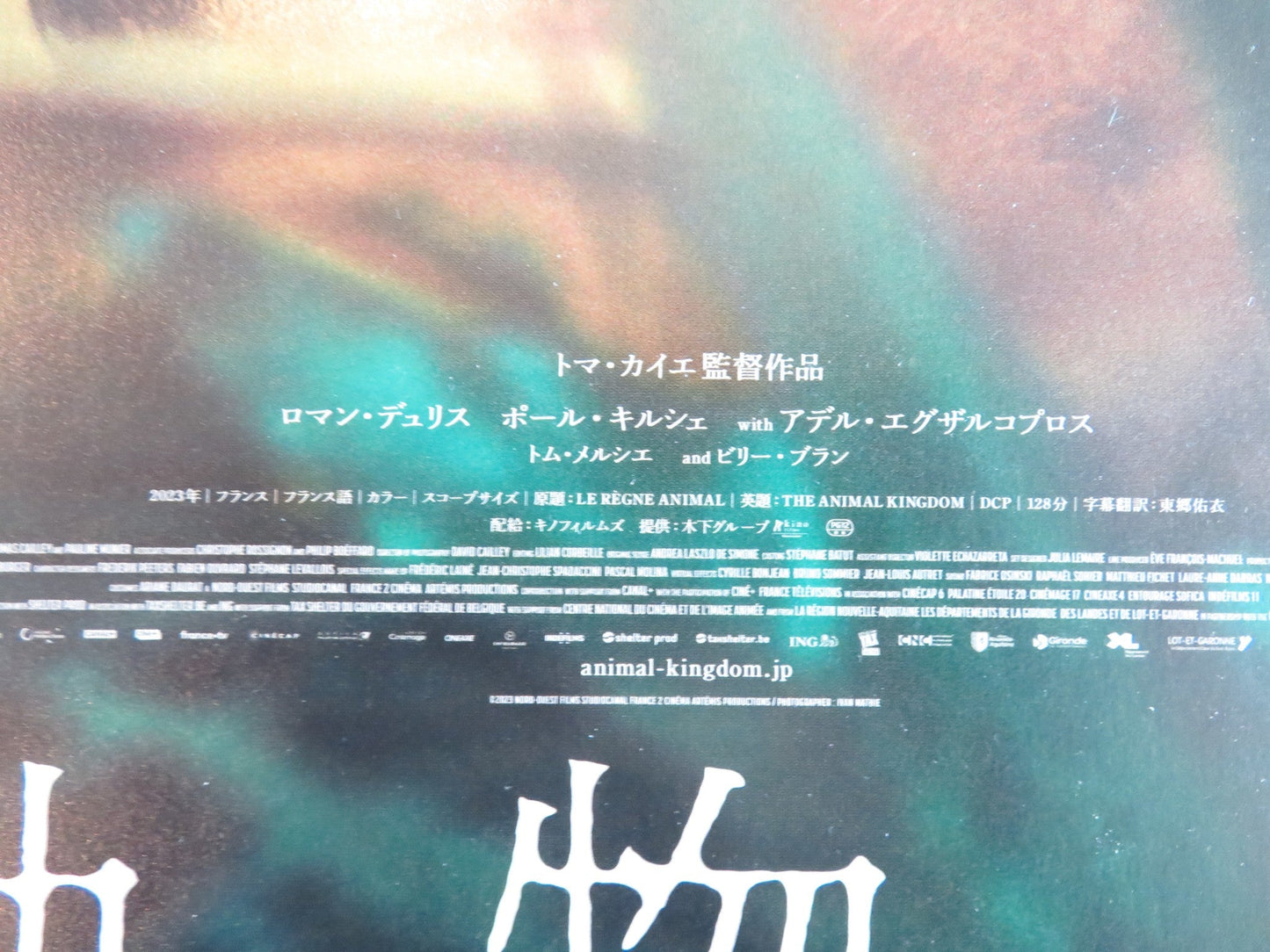 THE ANIMAL KINGDOM JAPANESE CHIRASHI (B5) POSTER ROMAIN DURIS PAUL KIRCHER 2023 Rendezvous Cinema Movie posters