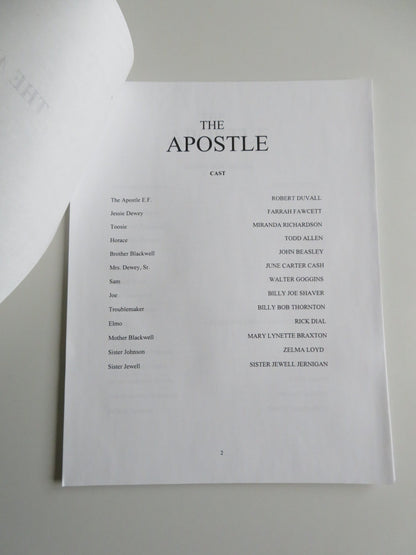 THE APOSTLE PRESS KIT 1997 ROBERT DUVALL BILLY BOB THORNTON Movie posters