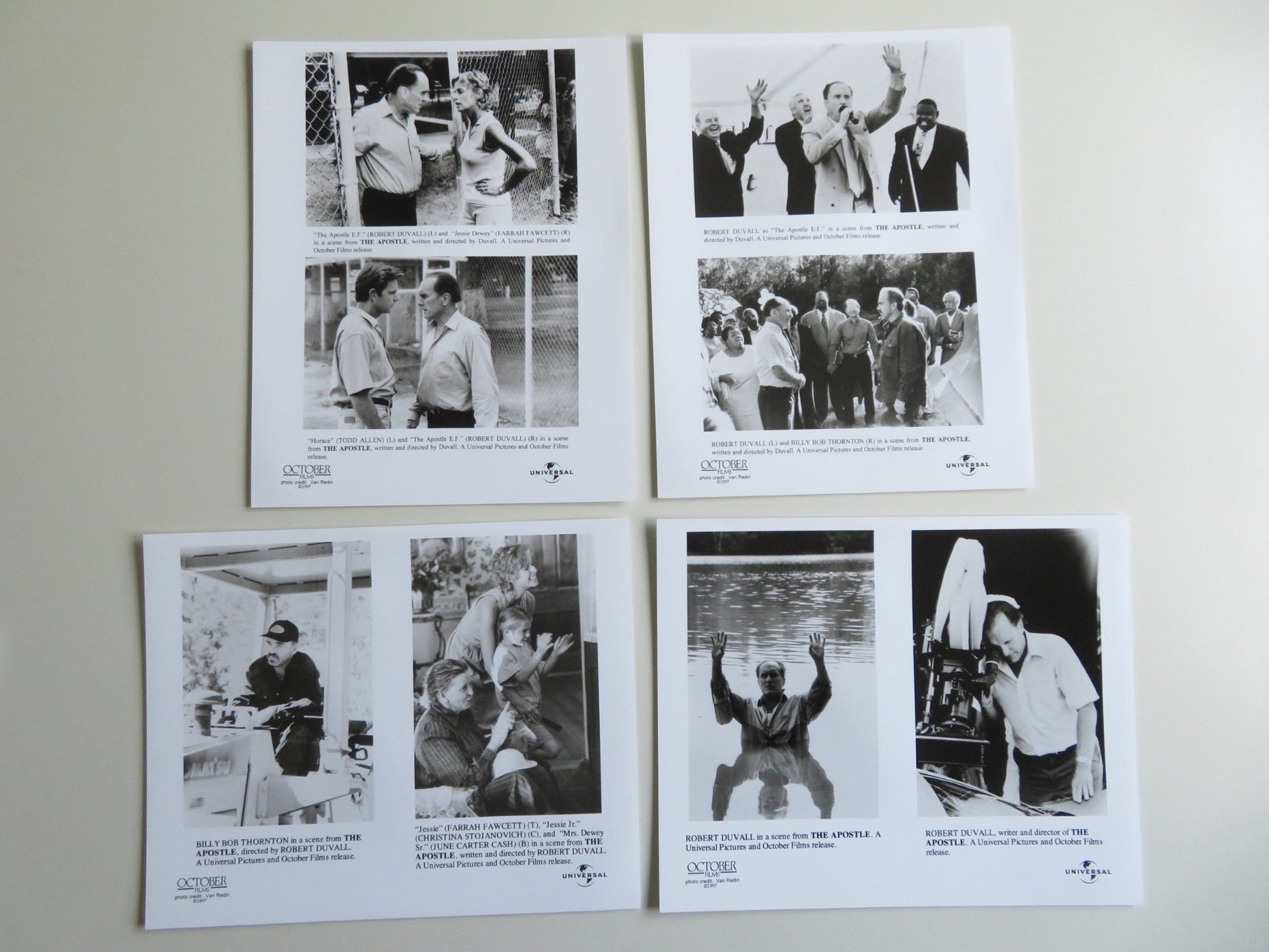 THE APOSTLE PRESS KIT 1997 ROBERT DUVALL BILLY BOB THORNTON Movie posters