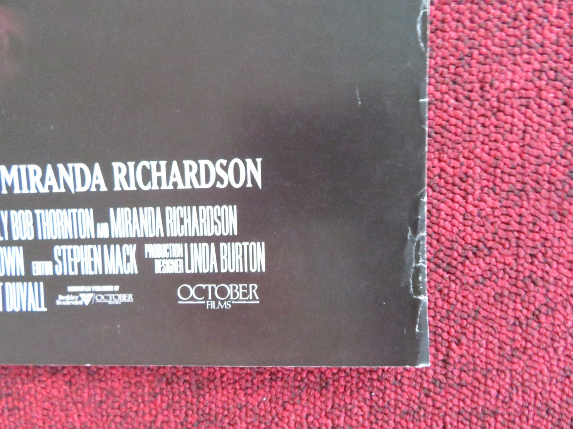 THE APOSTLE VHS VIDEO POSTER ROBERT DUVALL FARRAH FAWCETT 1997 Rendezvous Cinema Movie posters