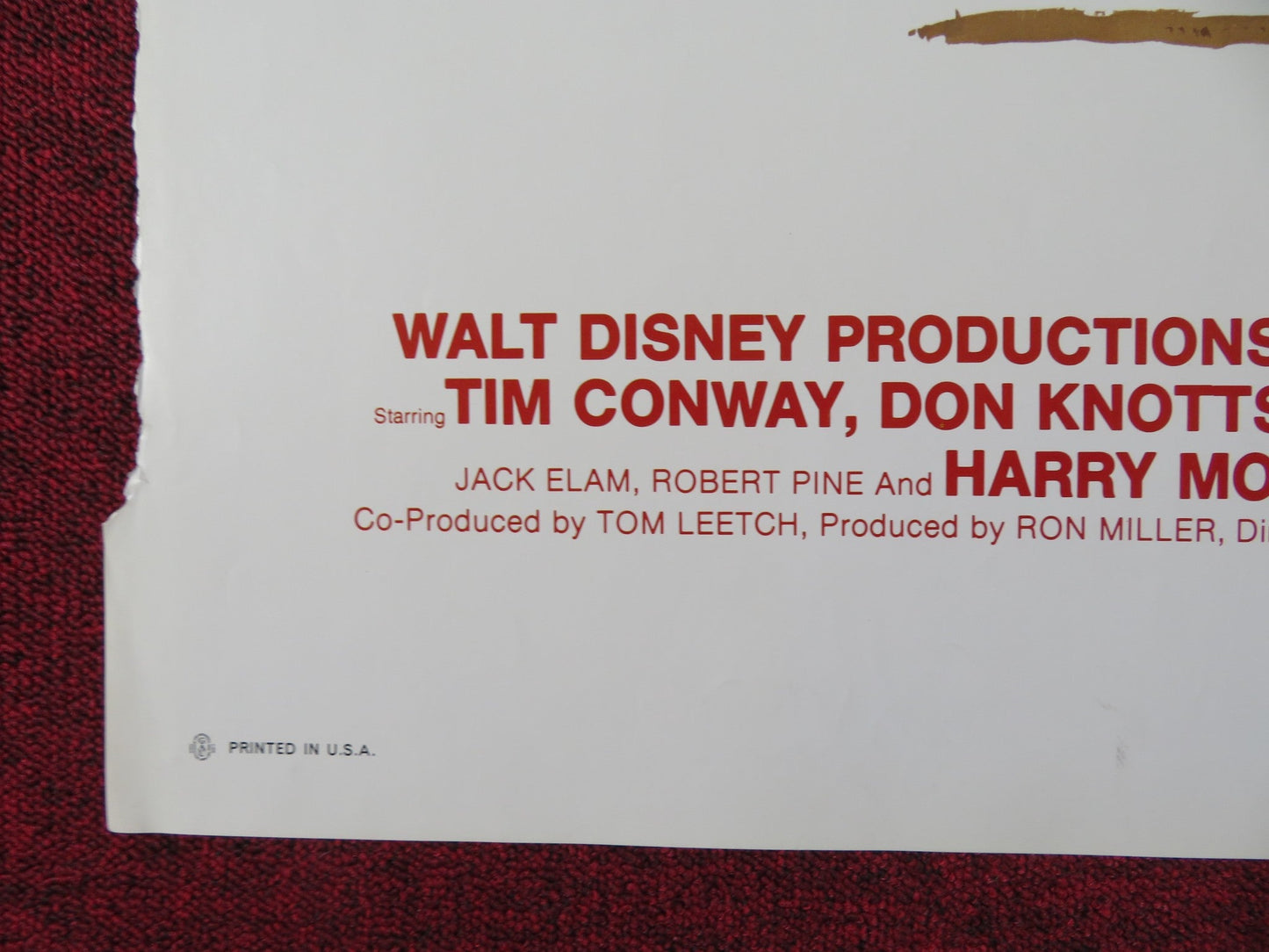 THE APPLE DUMPLING GANG RIDES AGAIN FOLDED US ONE SHEET POSTER DISNEY 1979 Rendezvous Cinema Movie posters