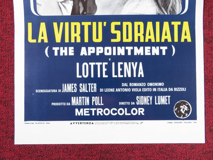 THE APPOINTMENT ITALIAN LOCANDINA POSTER OMAR SHARIF ANOUK AIMEE 1969 Rendezvous Cinema Movie posters