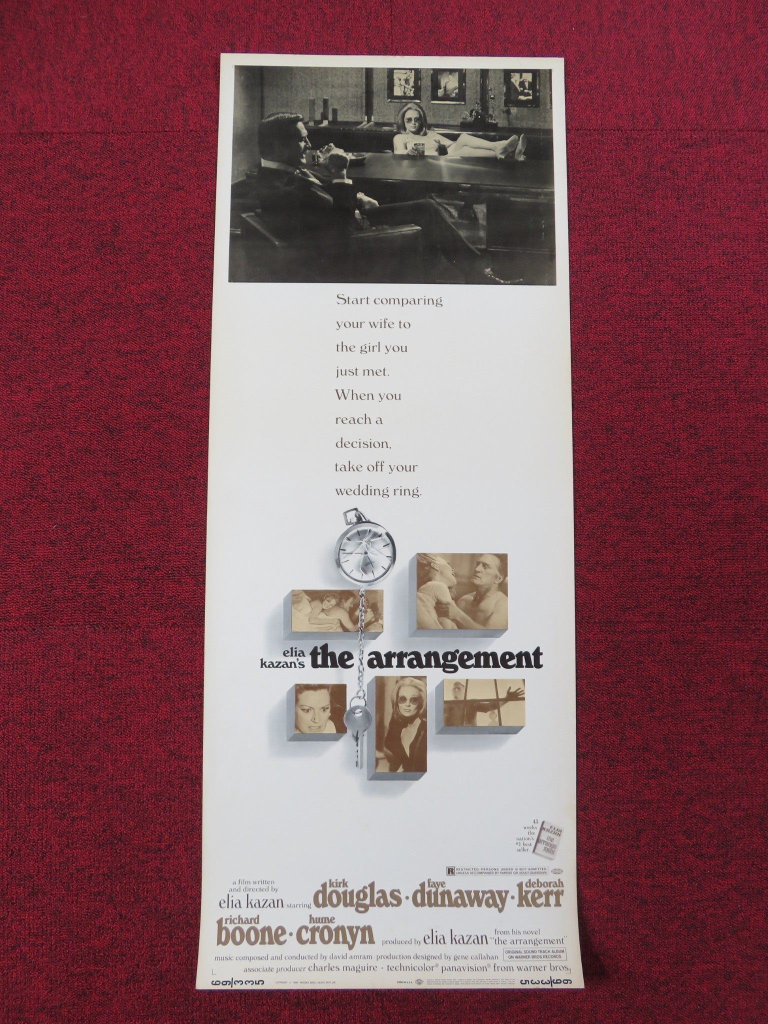 THE ARRANGEMENT US INSERT POSTER KIRK DOUGLAS FAYE DUNAWAY 1969 Rendezvous Cinema Movie posters
