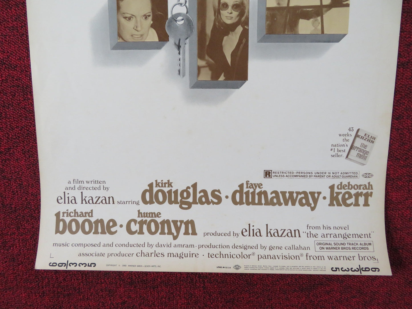 THE ARRANGEMENT US INSERT POSTER KIRK DOUGLAS FAYE DUNAWAY 1969 Rendezvous Cinema Movie posters