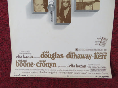THE ARRANGEMENT US INSERT POSTER KIRK DOUGLAS FAYE DUNAWAY 1969 Rendezvous Cinema Movie posters
