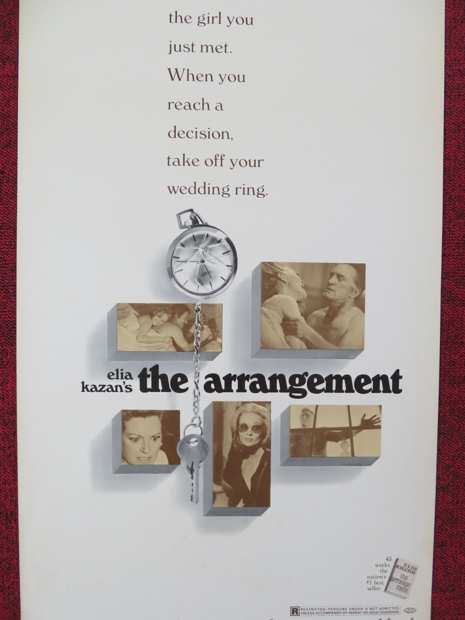 THE ARRANGEMENT US INSERT POSTER KIRK DOUGLAS FAYE DUNAWAY 1969 Rendezvous Cinema Movie posters