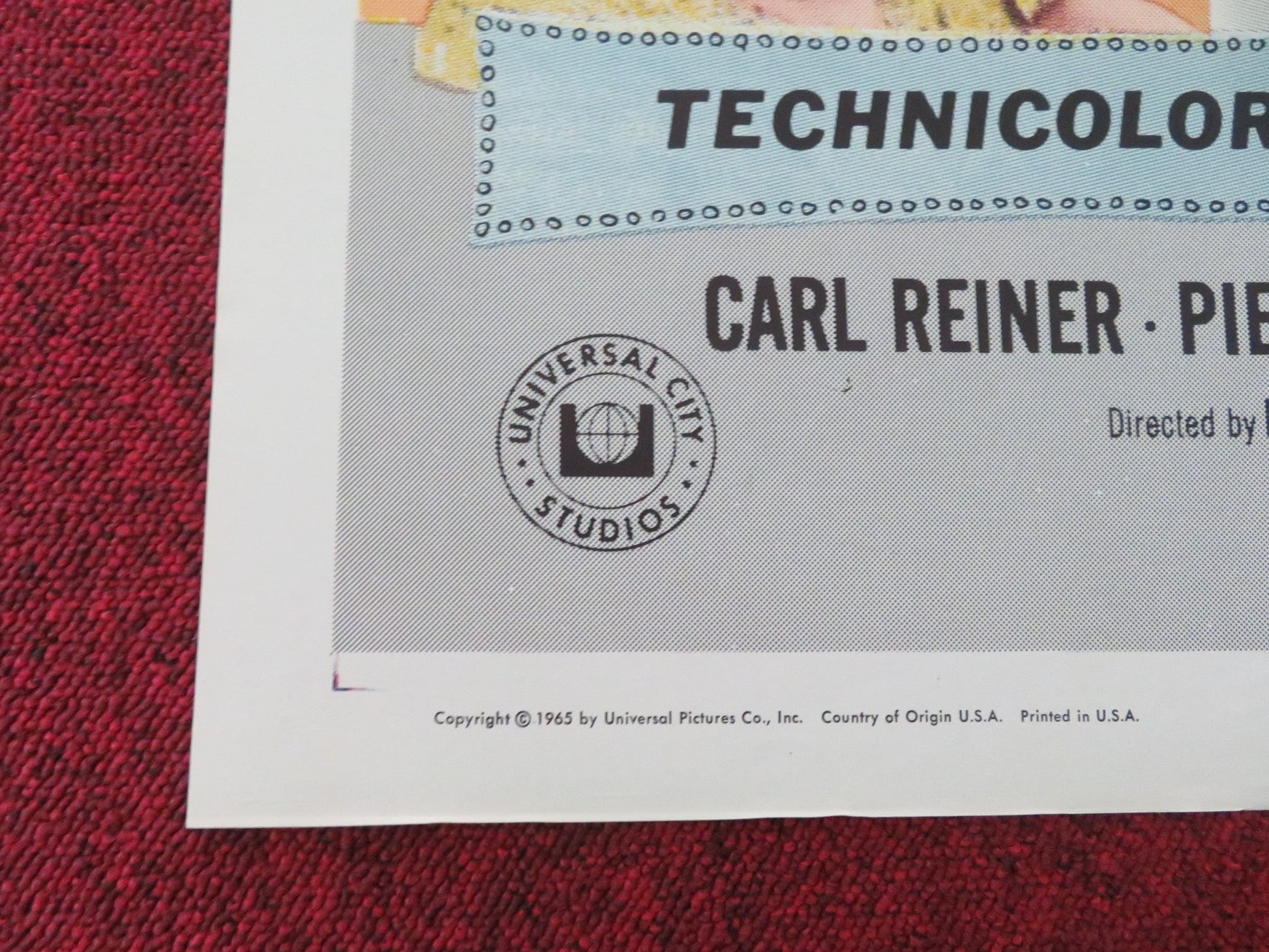 THE ART OF LOVE FOLDED US ONE SHEET POSTER JAMES GARNER DICK VAN DYKE 1965 Movie posters