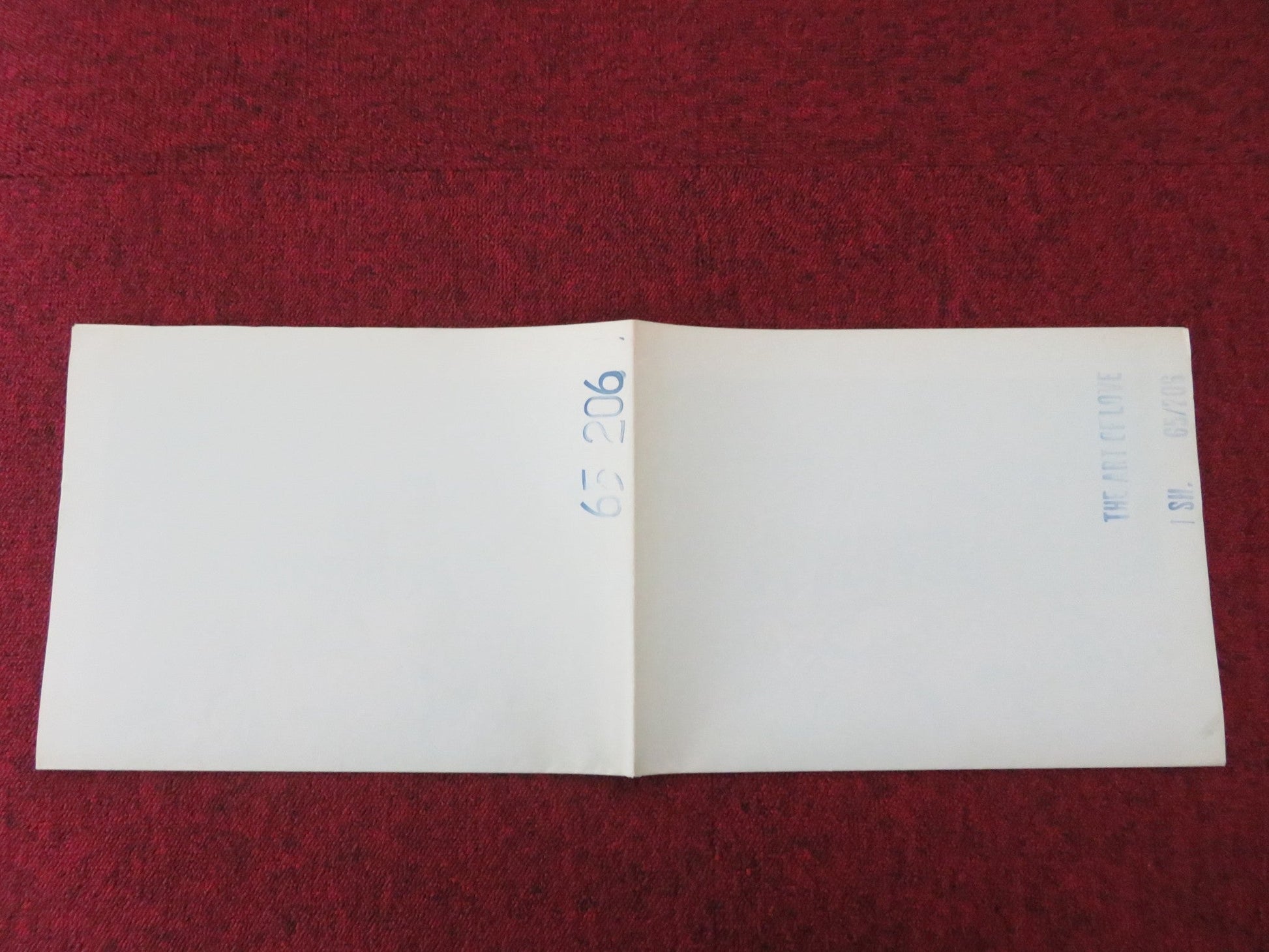 THE ART OF LOVE FOLDED US ONE SHEET POSTER JAMES GARNER DICK VAN DYKE 1965 Movie posters