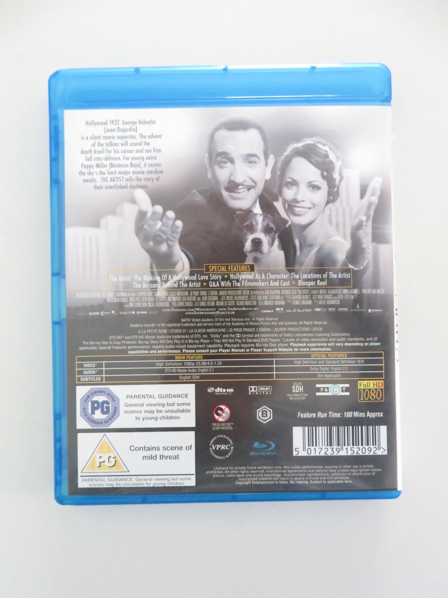 THE ARTIST (BLU - RAY) JEAN DUJARDIN BERENICE BEJO 2011 REGION B Movie posters